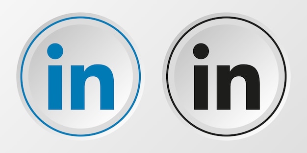 Vettore logo di linkedin