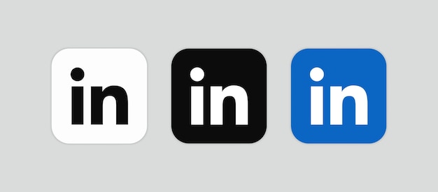 LinkedIn Social Media Logo vector icoon