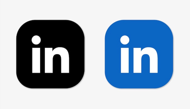 LinkedIn Social Media Logo vector icoon