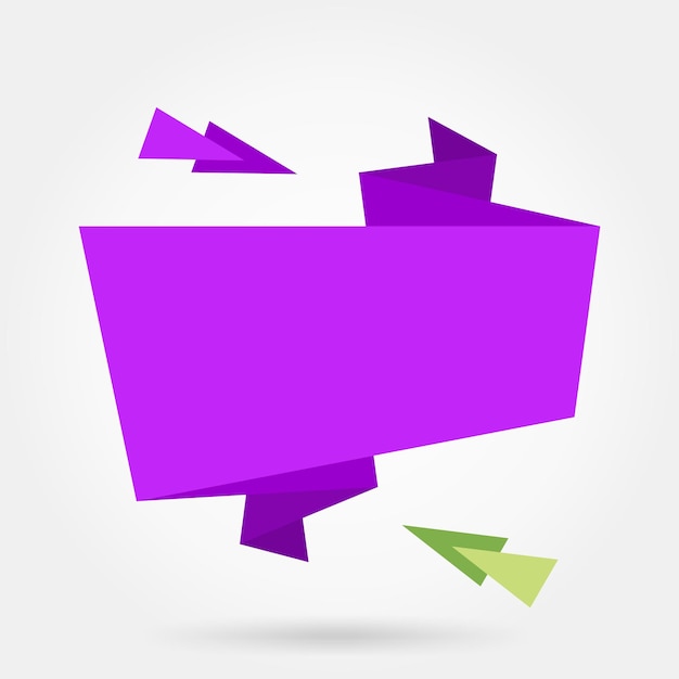 Lint Label Banner Paars Ontwerpsjabloon