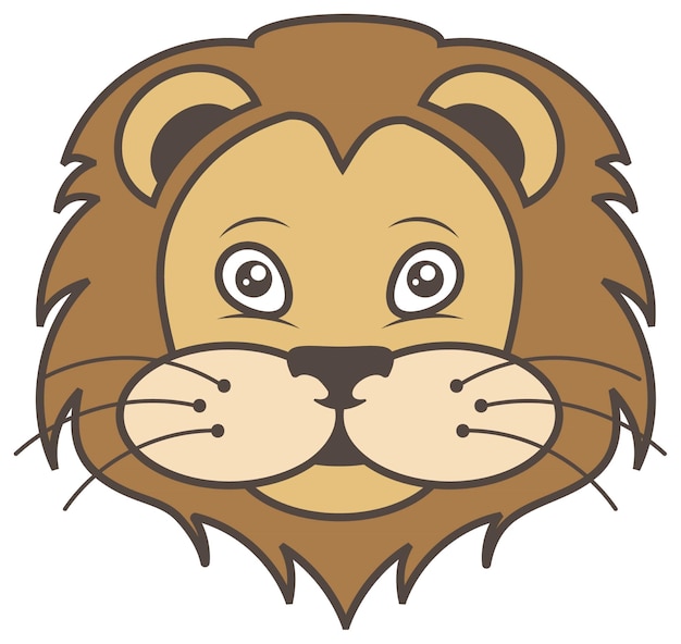 Vector lion animal illustration