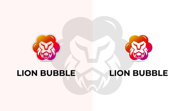 Lion bubble inspiration logo