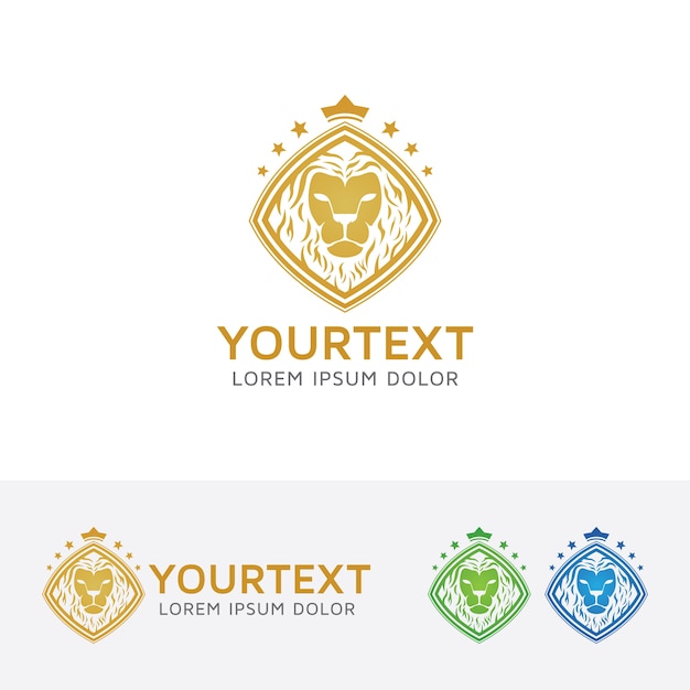 Lion entertainment logo template