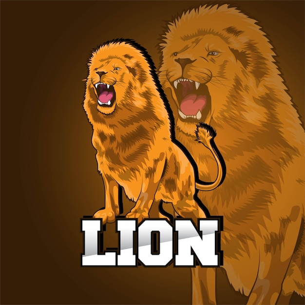 Lion esport gaming-mascottelogo