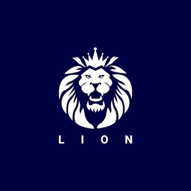 Vettore logo della faccia del leone