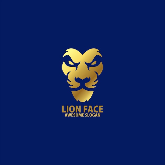 lion face luxury design
