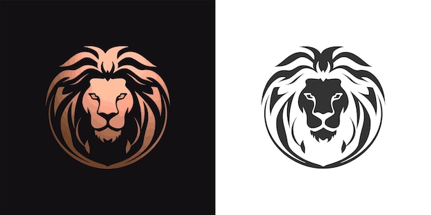 Lion head icon Vector illustration