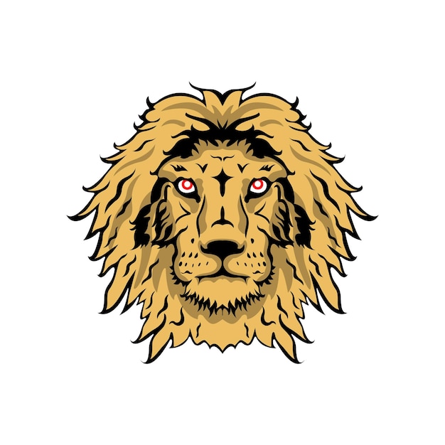 Lion head illustration