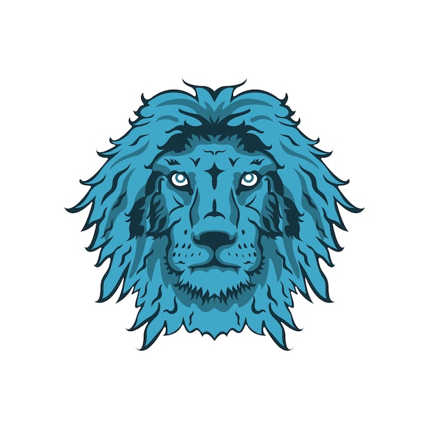 Lion head illustration