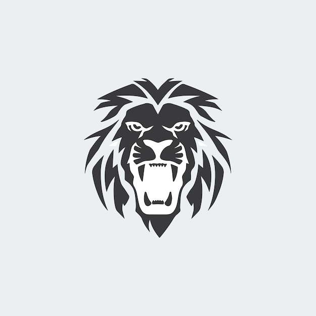 Lion Head Logo Icon Vector Illustration template