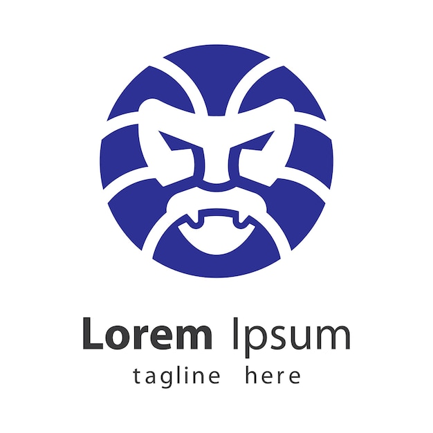 Иллюстрация изображения логотипа головы льва