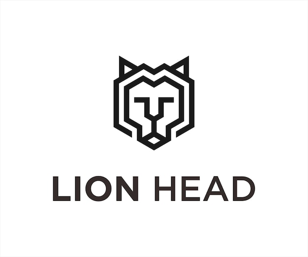 lion head logo or lion vector