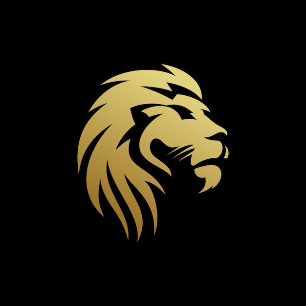 Lion head logo ontwerp