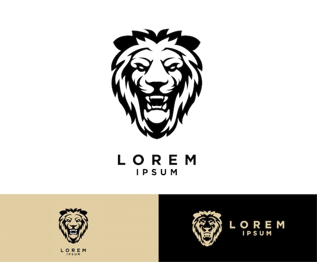 Lion head logo s