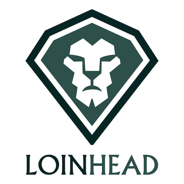 Lion head logo vector design lion king head sign concept