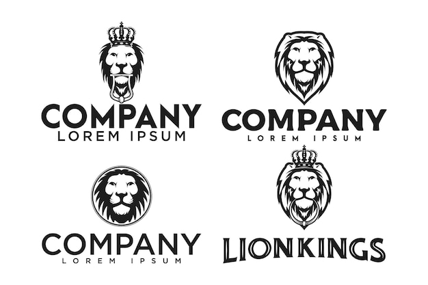 Vettore lion head logo vector