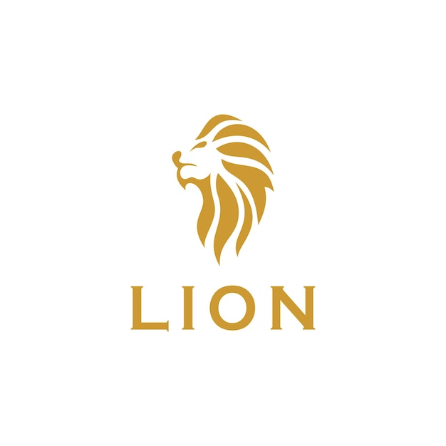 Lion Head Symbol Logo Design