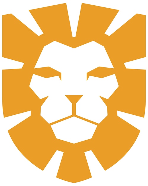 Lion Head Vector illustration art