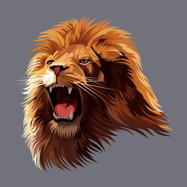 A Lion head vector illustration