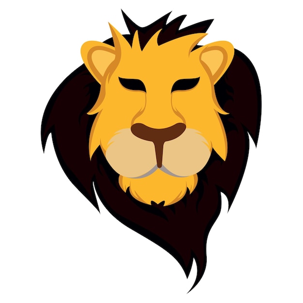 Lion head vector illustration