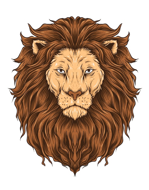 Vector lion head vector