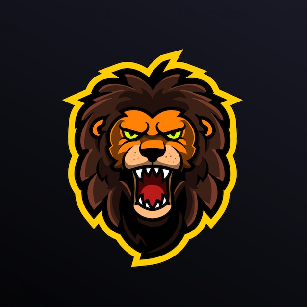 Vector lion head vector