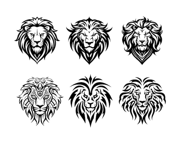 Lion head vector