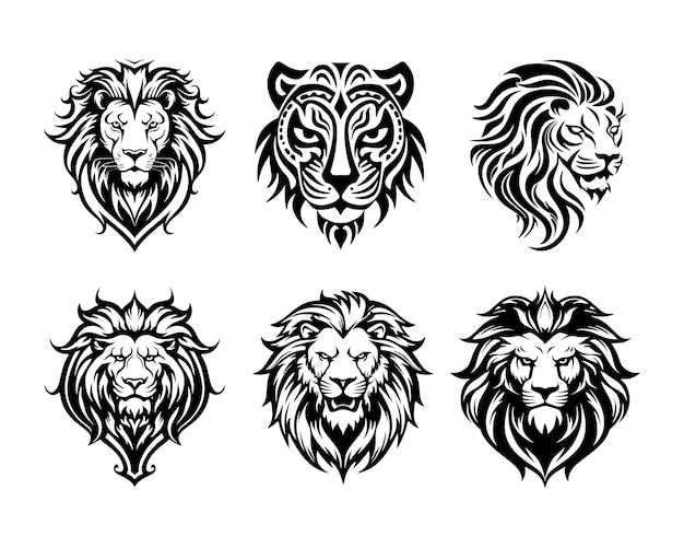 Lion head vector