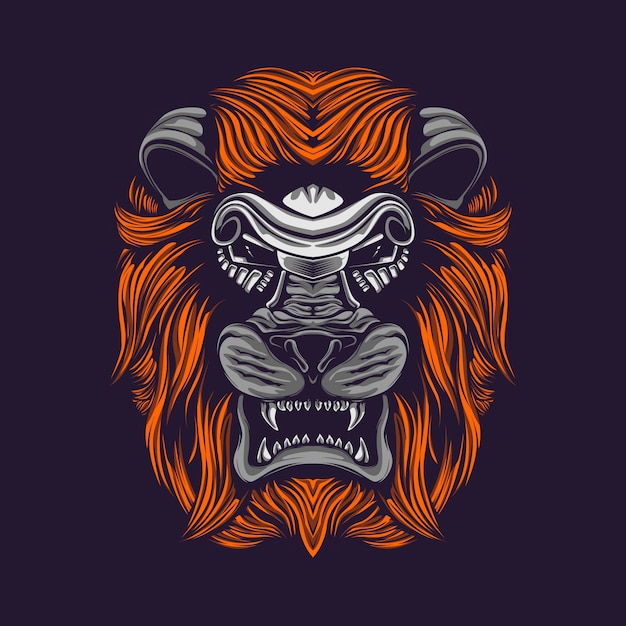 Lion hear artwork