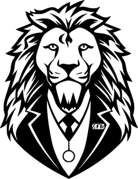 Lion High Quality Vector Logo Vector illustratie ideaal voor T-shirt grafiek