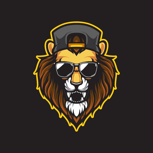 Lion hoofd logo illustratie
