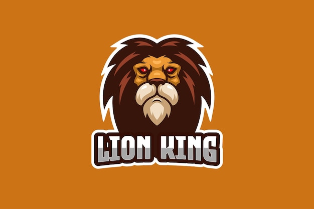 Lion king e-sport logo sjabloon