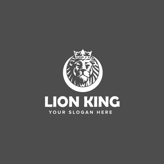 Premium Vector | Lion king logo design premium vector