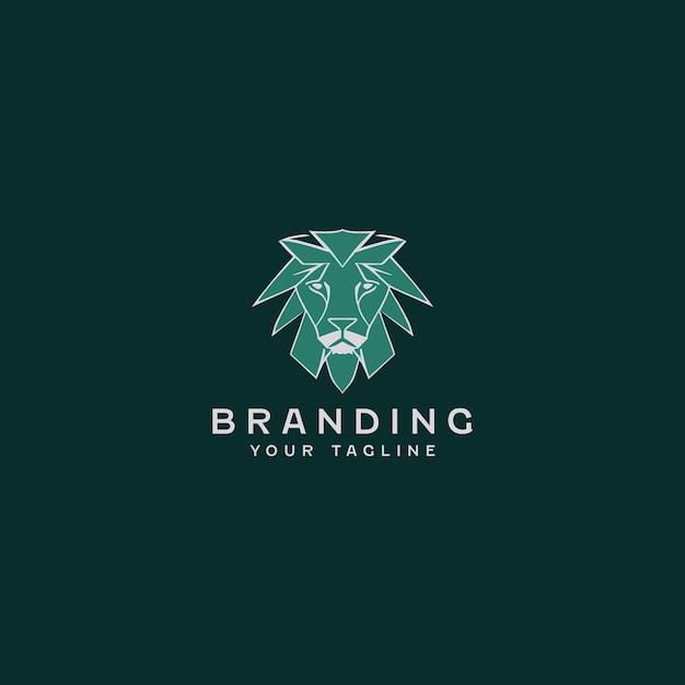 Lion king logo design template