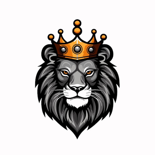 Vector lion king mascot