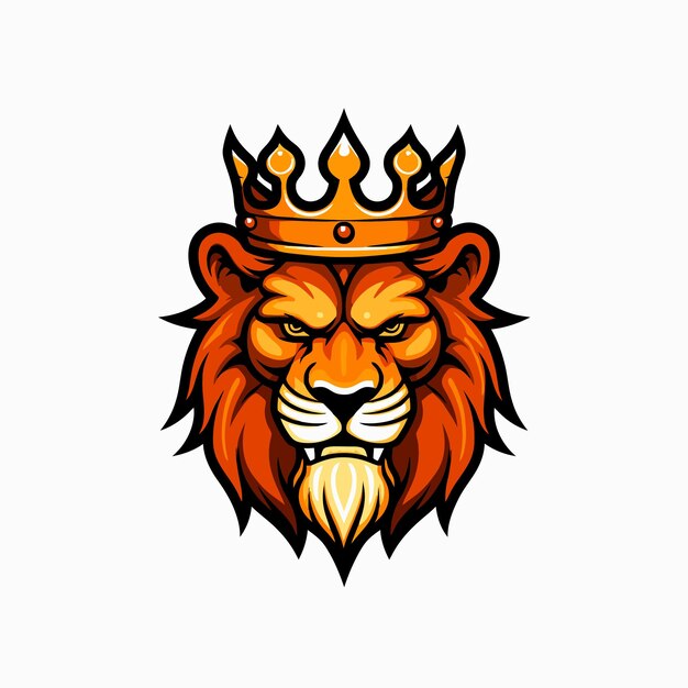 Vector lion king mascot