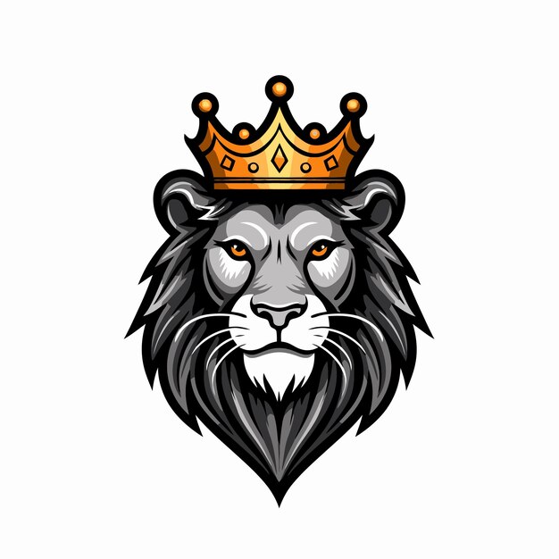 Vector lion king mascot