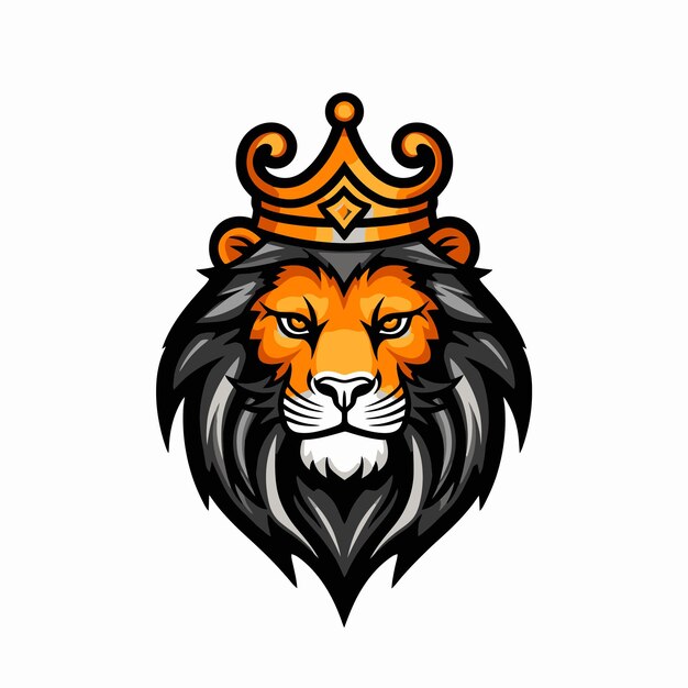 Vector lion king mascot