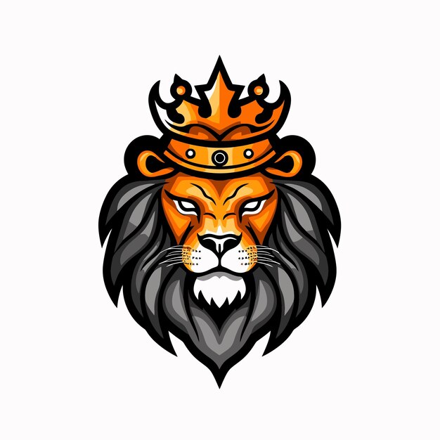 Vector lion king mascot