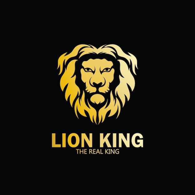 Lion king logo vettoriale icona template illustration template design