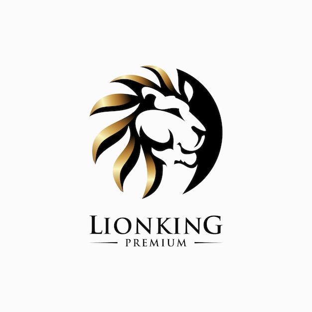 Lion king vector logo