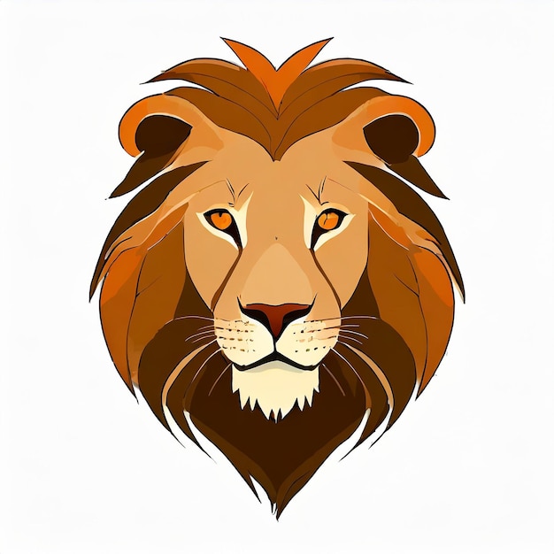 Vector lion logo against white backdrop bold regal iconic