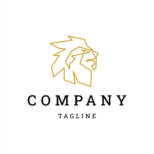 Vector lion logo concept design template element vector illustration