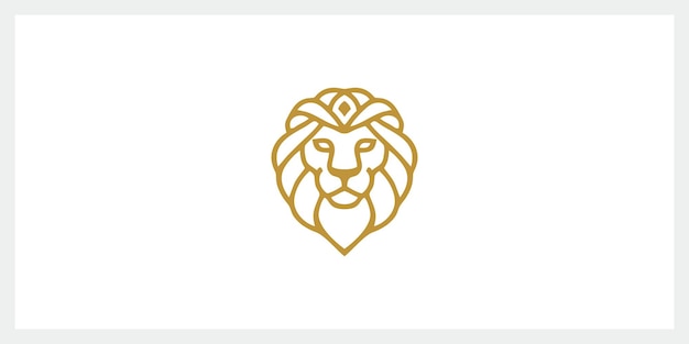 Vector lion logo design inspiration vector icons premium vector