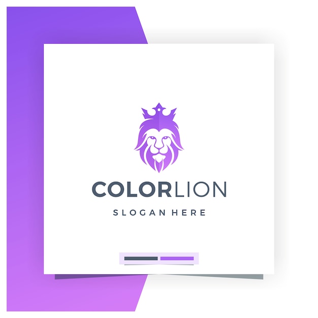 Вектор lion logo design вдохновение