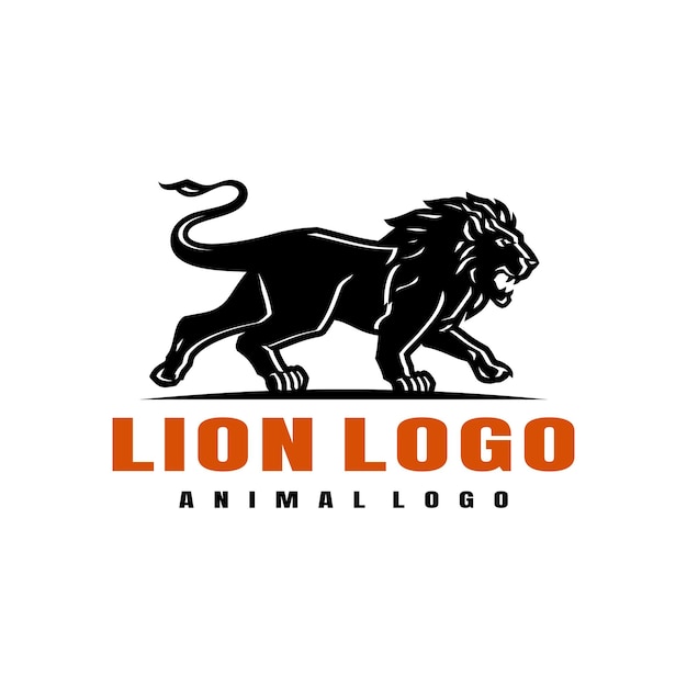 Lion Logo Design Vector Illustration