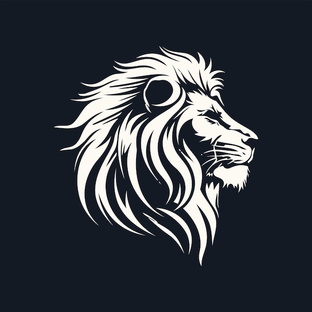 ライオンのロゴデザインベクトルテンプレート