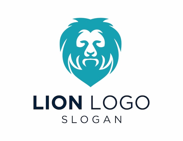 Lion logo design was created using the corel draw 2018 application with a white background