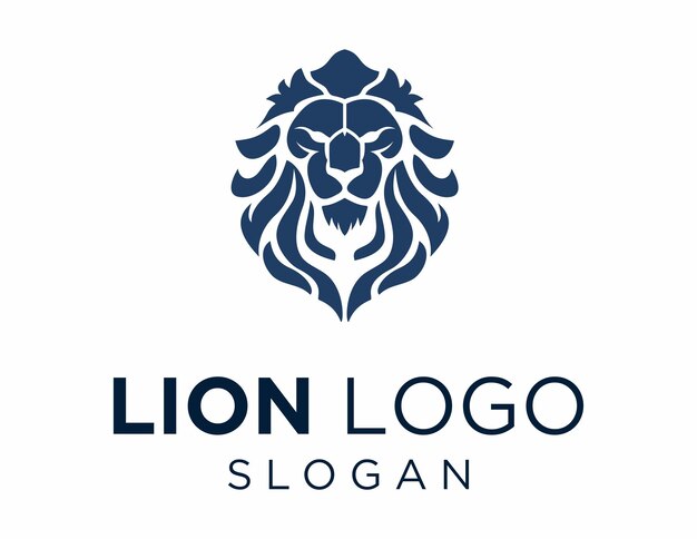 Вектор Логотип lion design был создан с использованием приложения corel draw 2018 с белым фоном