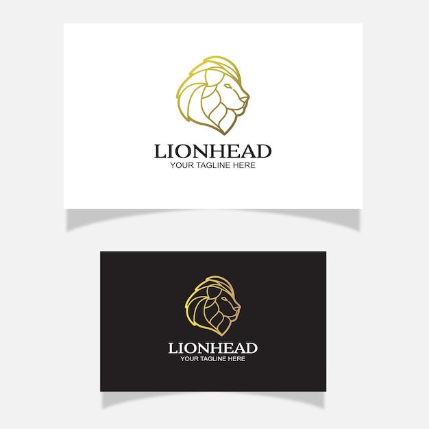 Вектор Дизайн логотипа льва